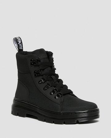 Black Women's Dr Martens Combs Poly Ankle Boots | CA 50GSO